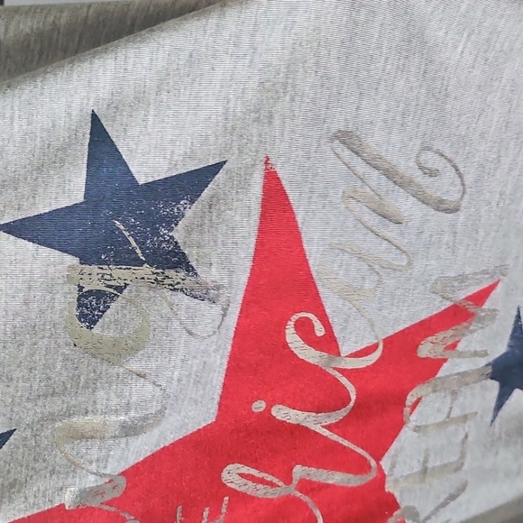 Cato Gray Tee with Red, Blue, and Silver Graphic Print - Picture 5 of 15